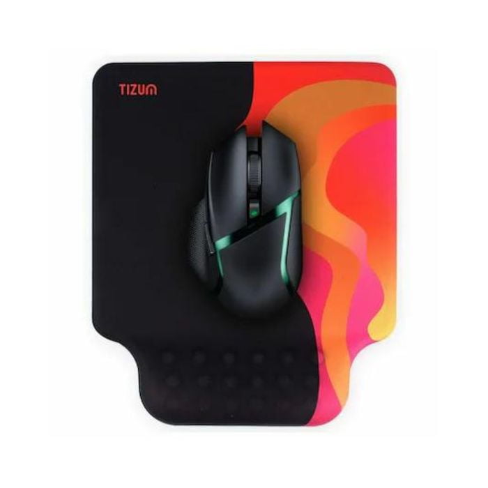 Tizum Gel Mouse Pad Wrist Rest Gel Foam Mousepad, Cushion Wrist Support & Pain Relief (Black