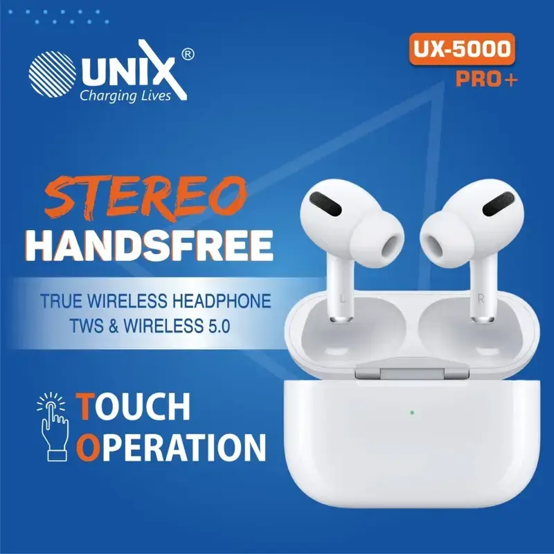 Unix Tws Headphone Support Wireless Charging Free Anti