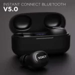 EDICT ETWS01 Bluetooth Truly Wireless in Ear Earbuds with Mic Black nayejaisa