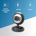 Quantum QHM495LM 6 Light Webcam For Laptop/Desktop (Black) - Image 2