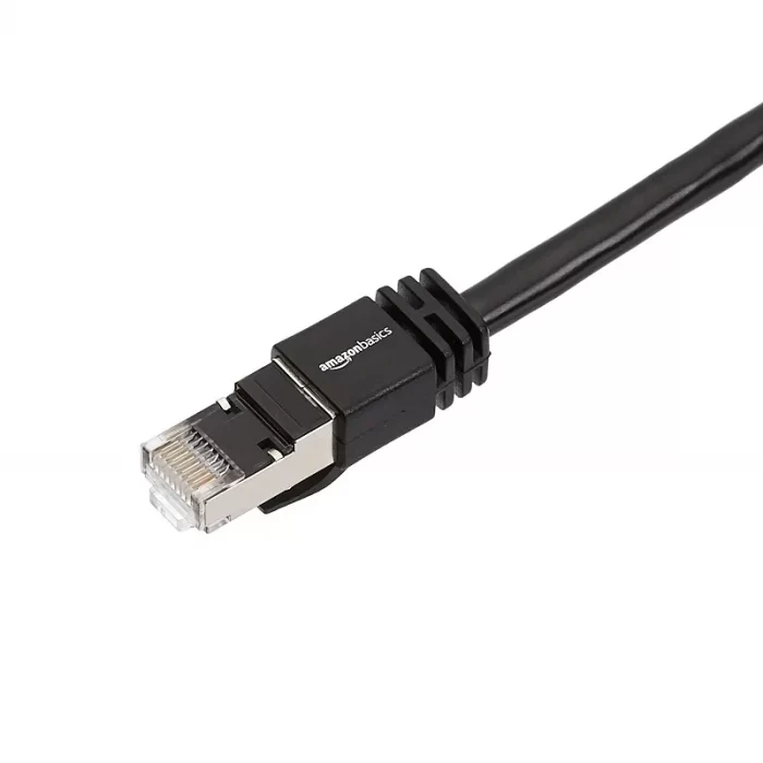 amazon basics AmazonBasics RJ45 Cat 7 High-Speed Gigabit Ethernet Patch Printer(Black, 5-Foot) RJ45 Cat-6 - Image 3