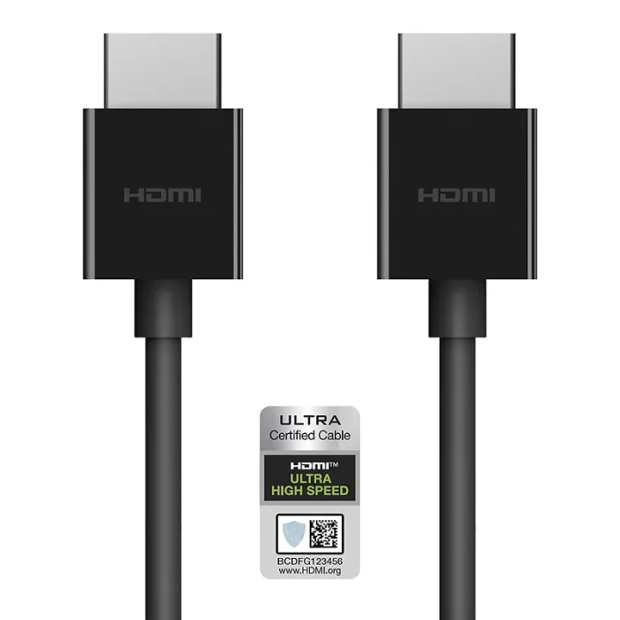 Belkin 2 Meter (6.6 Feet) Ultra High-Speed HDMI Cable - Black - Image 1