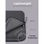 Lenovo Laptop Urban Water-Resistant Polyester Sleeve Case with Extendable PU Handle for 35.56 cm/14-inches Laptop - Image 3