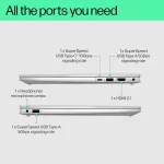 HP Pavilion 14, 12th Gen i5-1235U, 14" 16GB DDR4, 1TB SSD (Win 11,MSO, Natural Silver), 14-dv2153TU - Image 4