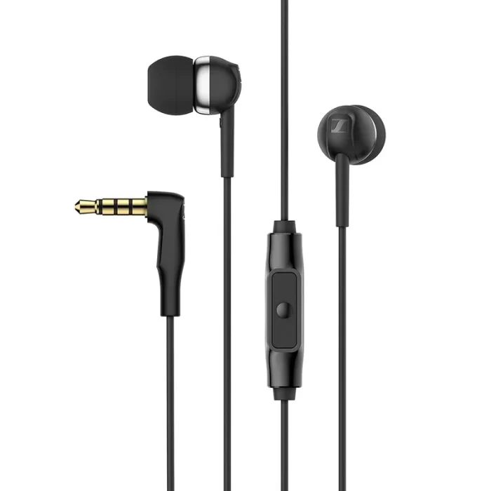 Sennheiser CX 80S in-Ear Wired Headphones with in-line One-Button Smart Remote with Mic - Black - Image 2