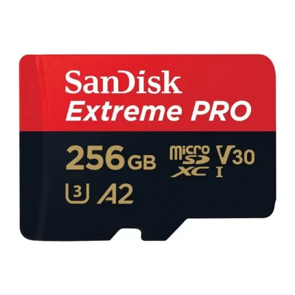 SanDisk Extreme Pro 256GB microSDXC UHS-I, V30, 200MB/s Read, 140MB/s Write, Memory Card