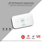H&H LC111 4G Wireless Router with All Sim Support, 4G Data Card Portable WiFi Hotspot (4g Dongle Connects Upto 10 Devices)-Sealed - Image 2