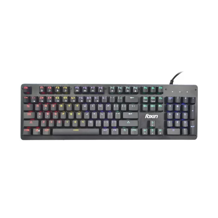 Foxin FMK-1001 RGB Backlit Gaming Keyboard (Black) - Image 1