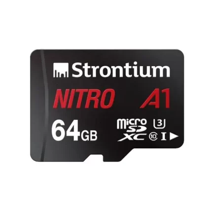 Strontium SRN64GTFU3A1A Nitro Micro SDXC Memory Card, 64GB