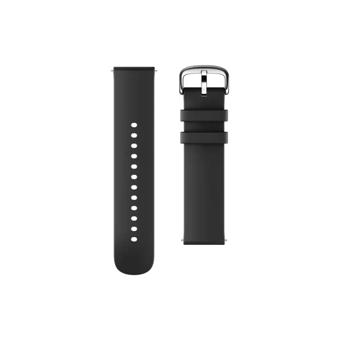 Amazfit GTR 47MM Smart Watch (Titanium) 22MM Silicon Strap (Black) - Image 2