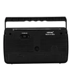 Vemax Base 3-Band (FM/AM/MW) Portable Radio (Black) - Image 4