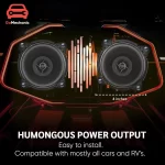 GoMechanic Component Speaker for Car-260 Watts 2-Way Coaxial Music System with Bass Woofer Sound 4-Inch Stereo System for Car 600W Max Output (Black) - Image 4