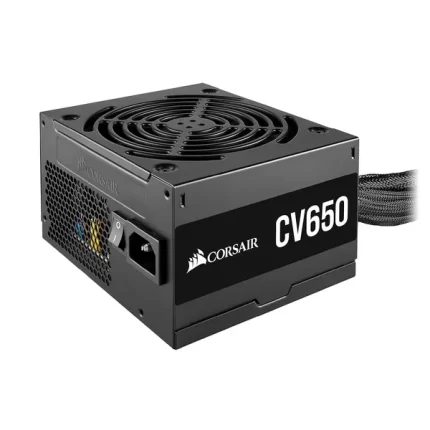 Corsair CV650, CV Series, 80 Plus Bronze Certified, 650 Watt Non-Modular Power Supply - Black