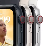 Apple Watch SE (44mm, GPS) Midnight Aluminium Case with Midnight Sport Band - S/M (Band fits 130-180mm wrists) - Image 4