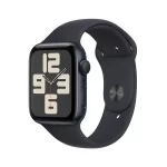Apple Watch SE (44mm, GPS) Midnight Aluminium Case with Midnight Sport Band - S/M (Band fits 130-180mm wrists)