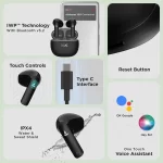 boAt Airdopes 100 in Ear Earbuds(Opal Black) - Image 5