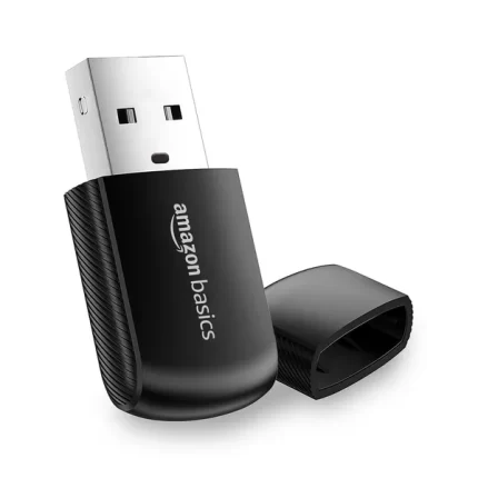 Amazon Basics 300Mbps Free Driver Mini Wireless USB Adapter for PC, Laptop | Supports Windows, Mac and Linux | USB 2.0