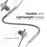 Ambrane Bassband Beat Bluetooth Wireless in Ear Earphones with Mic (Grey) - Image 3