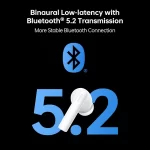 Oppo Enco Air2i Bluetooth Truly Wireless in-Ear Earbuds with Mic, Fast Charging & Up to 28Hrs Battery -Moonlight - Image 4