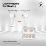 JBL Tune Flex in Ear Wireless TWS Earbuds with Mic, ANC Earbuds, Customized Extra Bass with Headphones App, 32 Hrs Battery, 4-Mics, IPX4, Ambient Aware, Bluetooth 5.2 (White) - Image 2