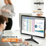 FRONTECH 18.5 Inch HD LED Monitor | Refresh Rate 60 Hz, 1366 x 768 Pixels | Wall Mountable Slim & Stylish Design with 16.7M Colors| HDMI & VGA Ports, Built-in Power Supply (MON-0061,Black) - Image 2