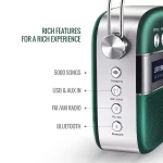 Saregama Carvaan Premium Hindi - Portable Music Player with 5000 Preloaded Songs, FM/BT/AUX (Emerald Green) - Image 4