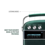 Saregama Carvaan Premium Hindi - Portable Music Player with 5000 Preloaded Songs, FM/BT/AUX (Emerald Green) - Image 2