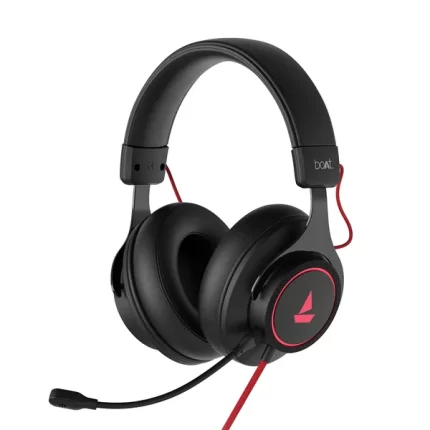 boAt Immortal IM1000D Dual Channel Gaming Wired Over Ear Headphones with mic, 7.1 Channel Surround Audio, Dolby Atmos, 50mm Drivers & RGB Breathing LEDs(Black Sabre)