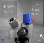 boAt Stone 352 Bluetooth Speaker with 10W RMS Stereo Sound, IPX7 Water Resistance, TWS Feature, Up to 12H Total Playtime, Multi-Compatibility Modes and Type-C Charging(Raging Black) - Image 2