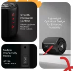 boAt Stone 352 Bluetooth Speaker with 10W RMS Stereo Sound, IPX7 Water Resistance, TWS Feature, Up to 12H Total Playtime, Multi-Compatibility Modes and Type-C Charging(Raging Black) - Image 4