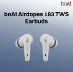 boAt Airdopes 183 TWS Earbuds with Environmental Noise Cancellation (IPX4 Sweat Resistant, ASAP Charge, Lunar White) - Image 3