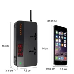 Vantro 200W Car Power Inverter/Laptop Charger with 4 USB Ports & 2 AC Outlets and 12V DC to 220V AC with QC3.0 Advance Technology & Digital Display - Image 3