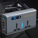 Vantro 200W Car Power Inverter/Laptop Charger with 3 USB (6.2A Max) & 1 C Type(1*27WPD) Smart USB Ports, 2 AC Universal Outlets and 12V DC to 220V AC with QC3.0 Model P2 - Image 3