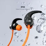 boAt Rockerz 255 in Ear Bluetooth Neckband with Upto 8 Hrs Playback, Secure Fit, IPX5, Magnetic Earbuds, BT v5.0 and Voice Assistant(Orange) - Image 3