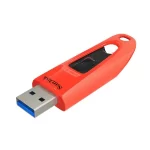 SanDisk Ultra USB 3.0 Flash Drive, CZ48 64GB, USB3.0, Red, Up to 130MB/s, Stylish Sleek Design