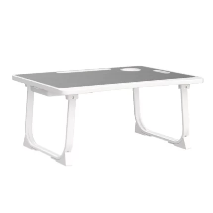Tarkan Portable Folding Laptop Desk for Bed, Lapdesk with Handle, Drawer, Cup & Mobile/Tablet Holder for Study, Eating, Work (Black)
