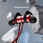 boAt Rockerz 255 with Upto 8 Hours Playback, Secure Fit, IPX5, Magnetic Earbuds, and Voice Assistant v5.0 Bluetooth Wireless in Ear Earphones with Mic (Raging Red) - Image 2