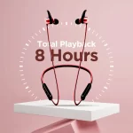 boAt Rockerz 255 with Upto 8 Hours Playback, Secure Fit, IPX5, Magnetic Earbuds, and Voice Assistant v5.0 Bluetooth Wireless in Ear Earphones with Mic (Raging Red) - Image 3