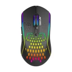 Ant Esports GM700 Lightweight Wireless RGB Gaming Mouse, Rechargeable Mouse with Honeycomb Shell