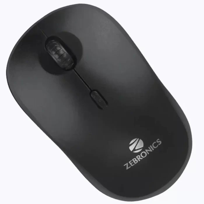 ZEBRONICS Zeb-Bold Wireless Optical Mouse (1600 DPI Adjustable, Smart Energy Saving Mode, Black) - Image 1