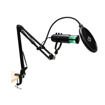 Cosmic Byte Desk Arm Mount with POP Filter for Deimos RGB Microphone, Microphone not Included (Black)