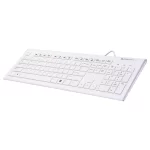 ZEBRONICS Zeb-DLK01 Wired USB Multimedia Keyboard with 104 UV Coated Keys, Rupee Key, 12 Hot Keys(White)