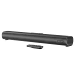 amazon basics Soundbar with 60W RMS Sound, 2.0 Channel, Multi-Connectivity Modes - AUX, USB, BT v5.3, EQ Modes, with Remote for TV/PC/Projectors/Tablets (Black)