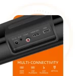 amazon basics Soundbar with 60W RMS Sound, 2.0 Channel, Multi-Connectivity Modes - AUX, USB, BT v5.3, EQ Modes, with Remote for TV/PC/Projectors/Tablets (Black) - Image 2