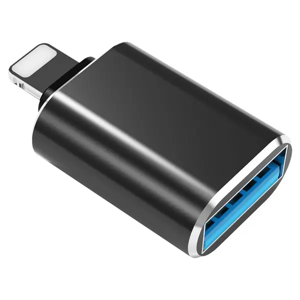 Lightning OTG Adapter Kanget OTG Adapter Compatible with iOS Devices - Image 1