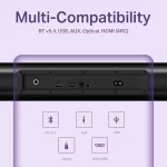 boAt Aavante 2.1 2000, 200W, EQ Modes, Multi Compatibility, Premium Design, Remote Control, v5.4 Bluetooth Sound bar, Home Theatre Soundbar Speaker(Premium Black) - Image 2