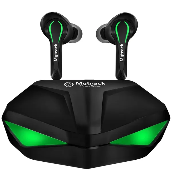 Low Latency Low Latency Gaming Deep Bass Bluetooth Truly Wireless in Ear Earbuds with Mic V5.0 10 hrs Battery Backup (Black) - Image 1