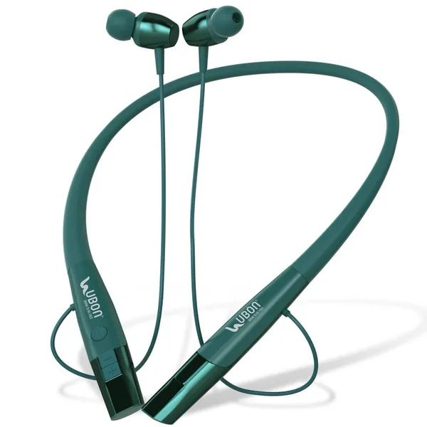 UBON CL-3990 UBON Bluetooth in Ear Earphones 5.0 Wireless Headphones with Hi-Fi Stereo Sound, 30Hrs Playtime, (Green) - Image 1