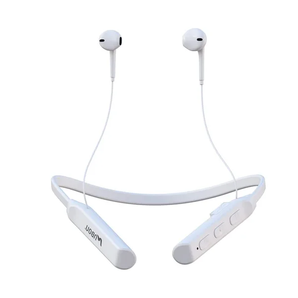 UBON CL-100 UBON CL-100 Wireless in Ear Bluetooth Neckband Upto 20 Hours Playback Frequency 20Hz-20KHz (White) - Image 1